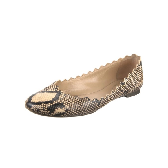 Chloe Shoes - CHLOE Women's Snakeskin Flats